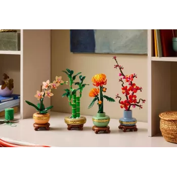 Modelo de planta decorativa LEGO Icons — LEGO 10344 Bambú de la suerte Botanical Collection, 325 piezas, 290 mm de altura