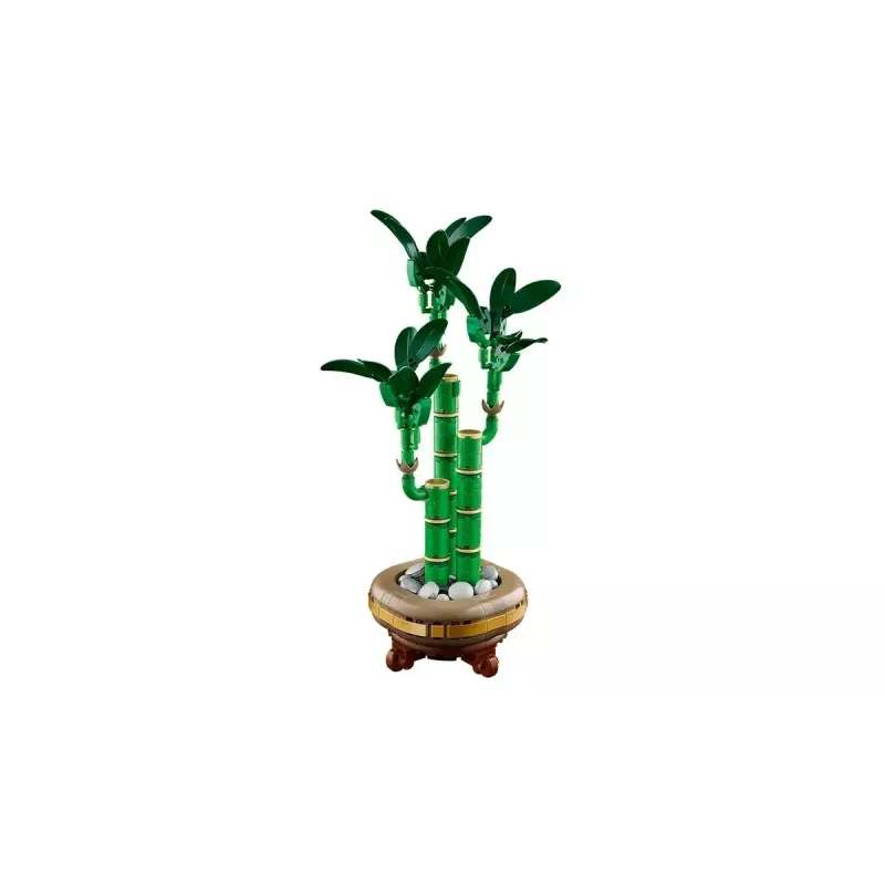Modelo de planta decorativa LEGO Icons — LEGO 10344 Bambú de la suerte Botanical Collection, 325 piezas, 290 mm de altura