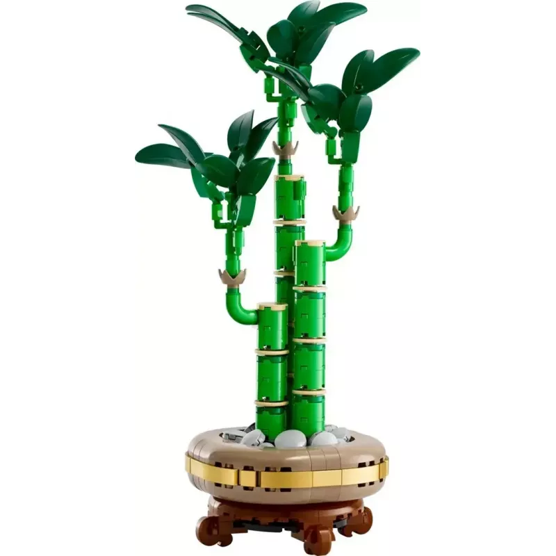 Modelo de planta decorativa LEGO Icons — LEGO 10344 Bambú de la suerte Botanical Collection, 325 piezas, 290 mm de altura