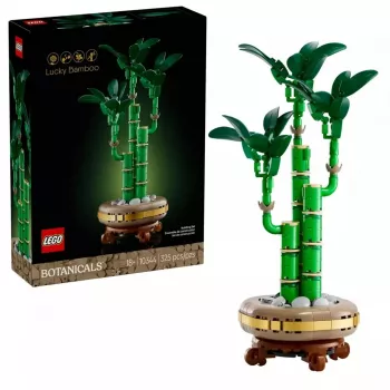Modelo de planta decorativa LEGO Icons — LEGO 10344 Bambú de la suerte Botanical Collection, 325 piezas, 290 mm de altura