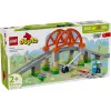 LEGO DUPLO Puente ferroviario y vías set de ampliación 10426 – Puente ferroviario DUPLO y vías curvas para niños pequeños
