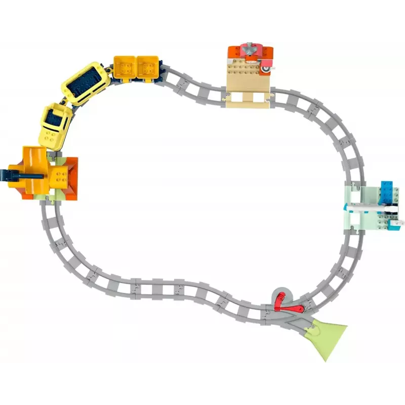 Set de tren de juguete LEGO DUPLO 10428 Gran tren comunitario interactivo — gran tren interactivo para niños pequeños