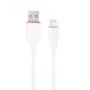 GEMBIRD Cable de carga y datos de silicona Premium de 8 pines, 1,5 m – Blanco