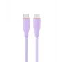 GEMBIRD Cable de silicona de carga y datos USB Type-C Power Delivery (PD) 60W, 1,5 m Violeta