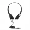 Jabra Engage 40 - (Inline Link) USB-C/A UC Estéreo, con cable, Oficina/Callcenter, 63 g, auriculares, Negro