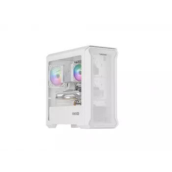 GENESIS Irid 503 Mini Tower Transparente, Blanco