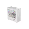 GENESIS Irid 503 Mini Tower Transparente, Blanco