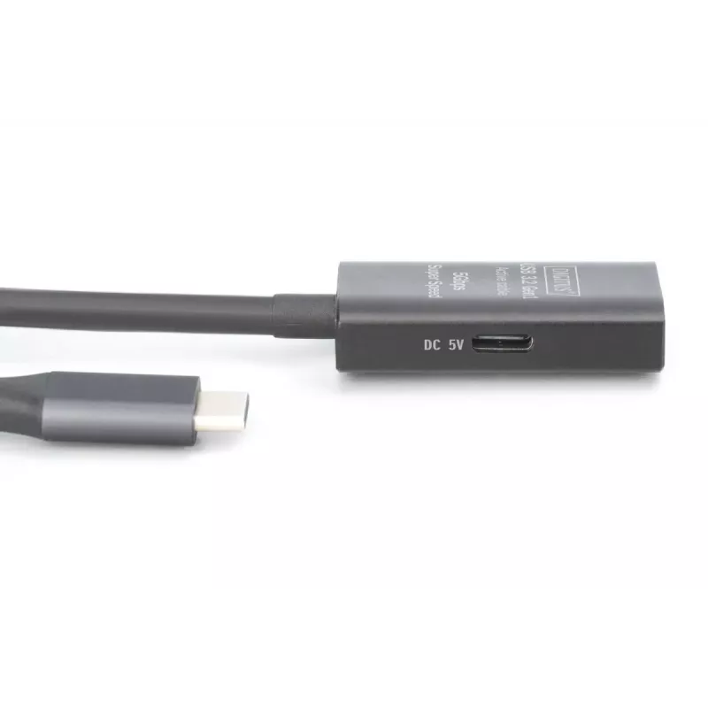DIGITUS Cable alargador USB-C activo – 5G USB 3.2 Gen1 USB-C – USB-C (M/H) – 5m