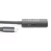 DIGITUS Cable alargador USB-C activo – 5G USB 3.2 Gen1 USB-C – USB-A (M/H) – 10 m