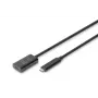DIGITUS Cable alargador USB-C activo – 10G USB 3.2 Gen2 USB-C – USB-C (M/H) – 5 m