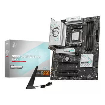 Placa base MSI B850 GAMING PLUS WIFI ATX — AMD B850, socket AM5, DDR5, 4x DIMM, Wi-Fi 7, 5Gb LAN, 3x M.2, HDMI 2.1