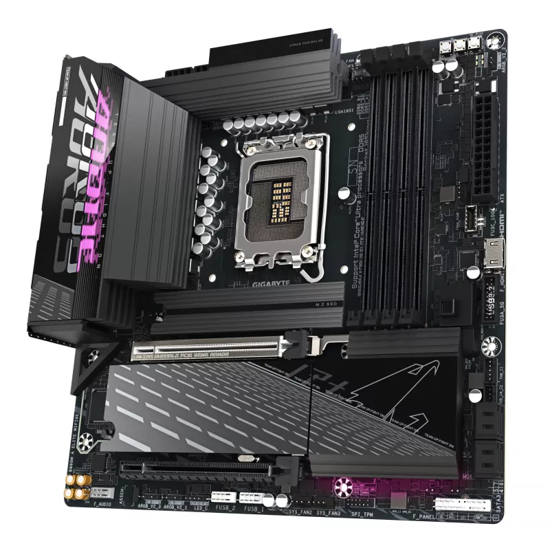 GIGABYTE B860M AORUS ELITE WIFI6E placa base - CPUs Intel Core Ultra Series, VRM de fases 12+1+2+1, hasta 9200 MHz DDR5, 1xPCIe 5.0 + 2xPCIe 4.0 M.2, 2,5 GbE LAN, WIFI 6E, Thunderbolt