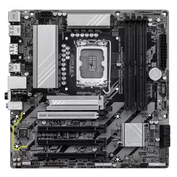 GIGABYTE B860M DS3H WIFI6E placa base – CPUs Intel Core Ultra Series, VRM de fases 5+1+2+1, hasta 9066 MHz DDR5, 1x PCIe 5.0 + 1x PCIe 4.0 M.2, 2,5 GbE LAN, WIFI 6E, USB 3.2 Gen 2