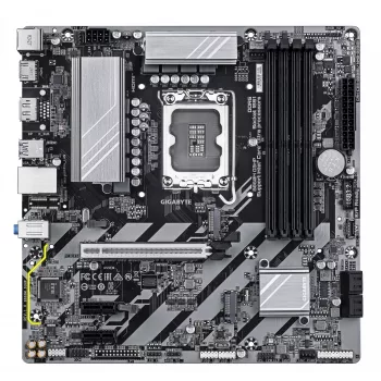 GIGABYTE B860M D3HP placa base - CPUs Intel Core Ultra Series, VRM de fases 4+1+2+1, hasta 9066MHz DDR5, 2xPCIe 4.0 M.2, GbE LAN, USB 3.2 Gen 1