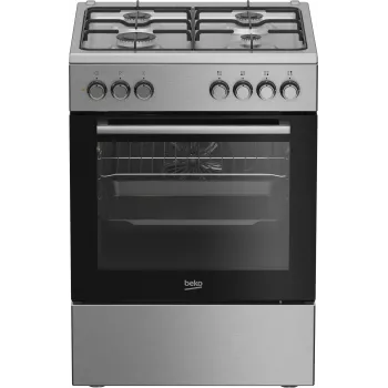 Beko FBE62130GXDN cocina independiente eléctrica gas negro