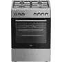 Beko FBE62130GXDN cocina independiente eléctrica gas negro