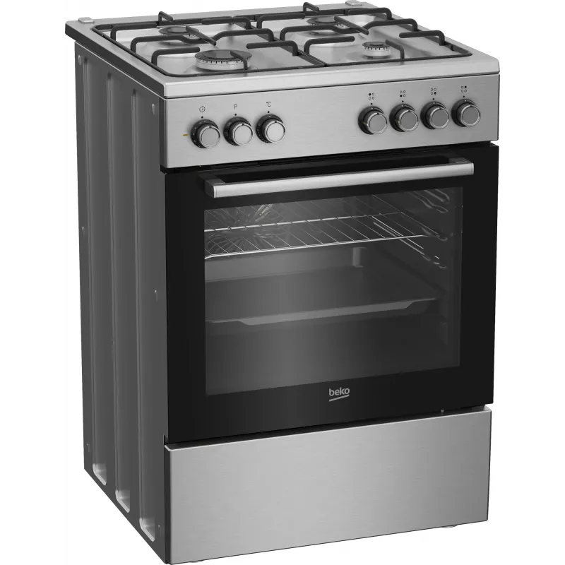 Beko FBE62130GXDN cocina independiente eléctrica gas negro