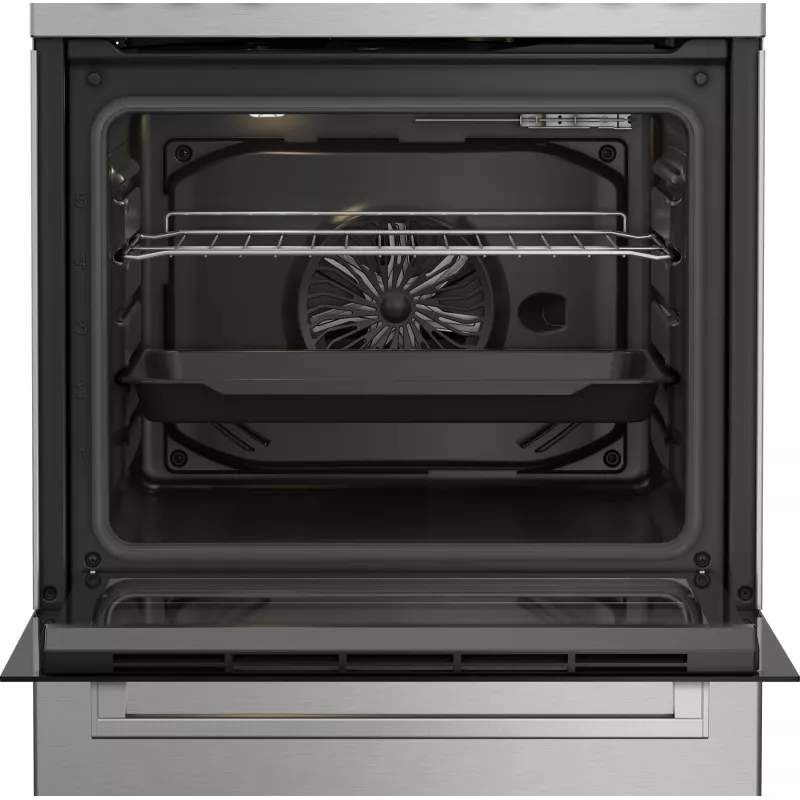 Beko FBE62130GXDN cocina independiente eléctrica gas negro
