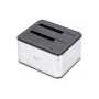DIGITUS base de acoplamiento SATA USB 3.0 – 2 puertos 2,5 inch/3,5 inch SSD/HDD función de clonación