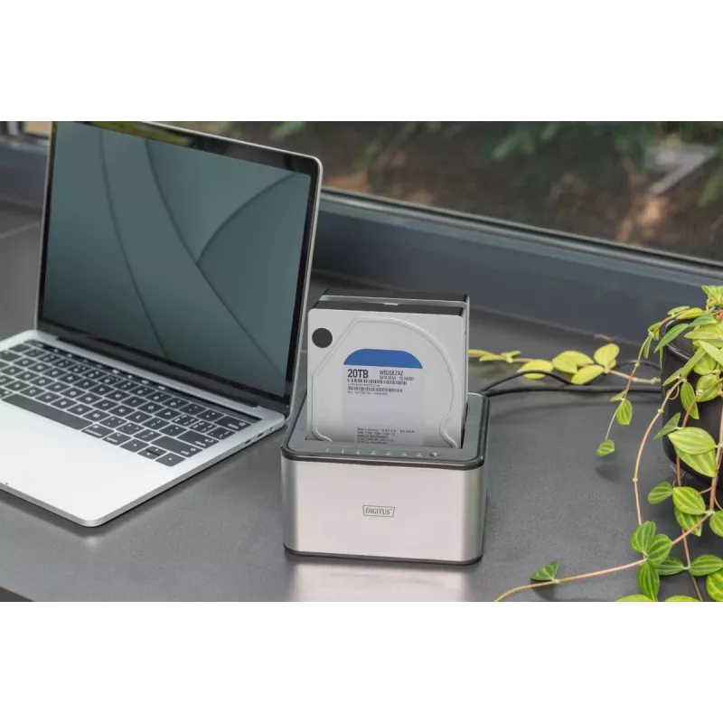 DIGITUS base de acoplamiento SATA USB 3.0 – 2 puertos 2,5