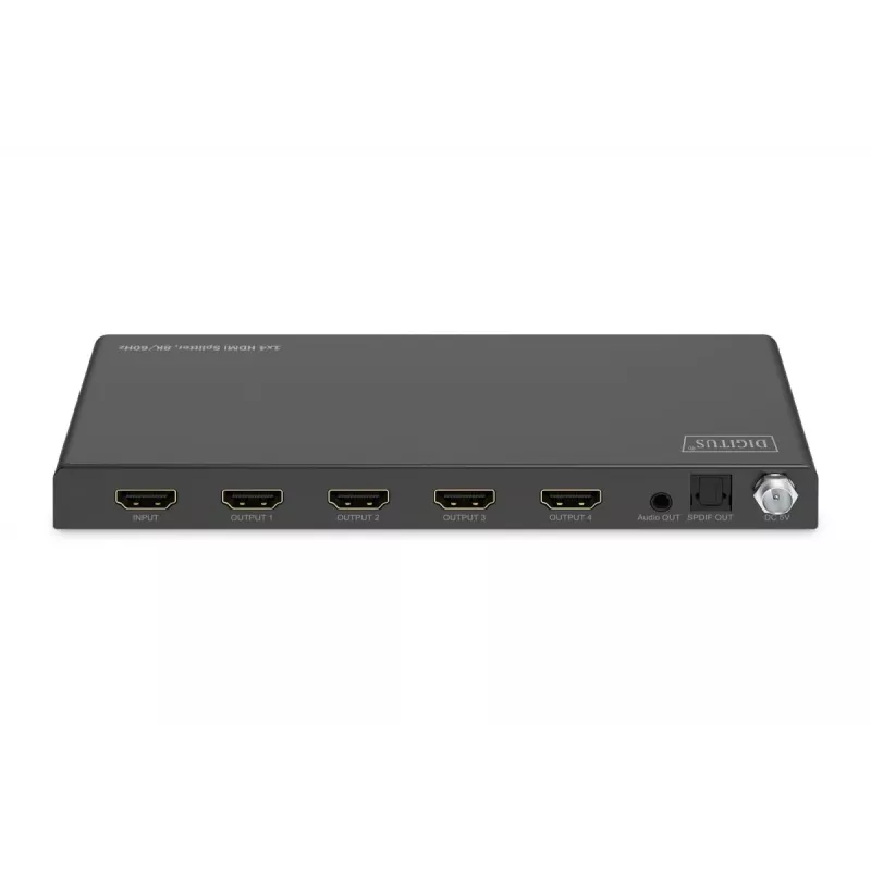DIGITUS divisor HDMI 1x4 8K/60 Hz (4:4:4) Toslink estéreo EDID Control