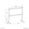 Neomounts soporte de mesa para TV DS45-430BL18 peso máx. 60 kg tamaño mínimo de pantalla 45 inch tamaño máximo de pantalla 90 inch