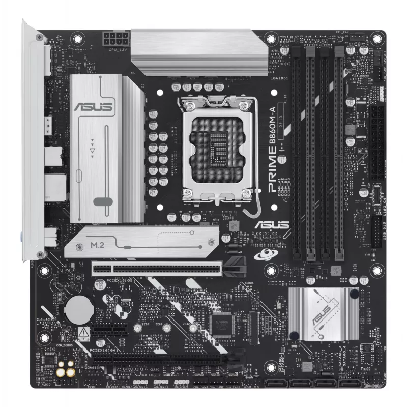 Placa base ASUS PRIME B860M-A-CSM — Intel B860, LGA 1851, micro ATX, DDR5, 4 DIMM, 256 GB, 2,5 Gb Ethernet, 4x SATA III, M.2, 1x PCIe x16
