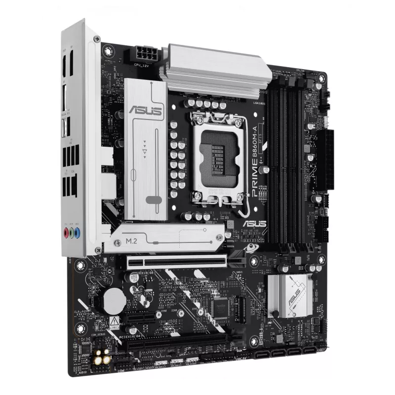 Placa base ASUS PRIME B860M-A-CSM — Intel B860, LGA 1851, micro ATX, DDR5, 4 DIMM, 256 GB, 2,5 Gb Ethernet, 4x SATA III, M.2, 1x PCIe x16