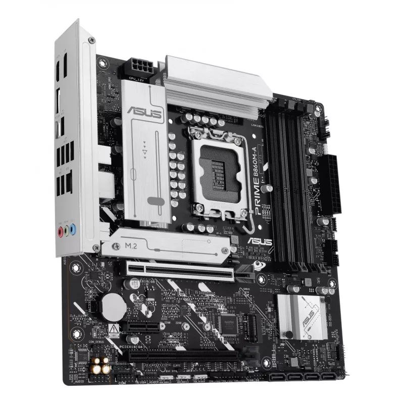Placa base ASUS PRIME B860M-A-CSM — Intel B860, LGA 1851, micro ATX, DDR5, 4 DIMM, 256 GB, 2,5 Gb Ethernet, 4x SATA III, M.2, 1x PCIe x16