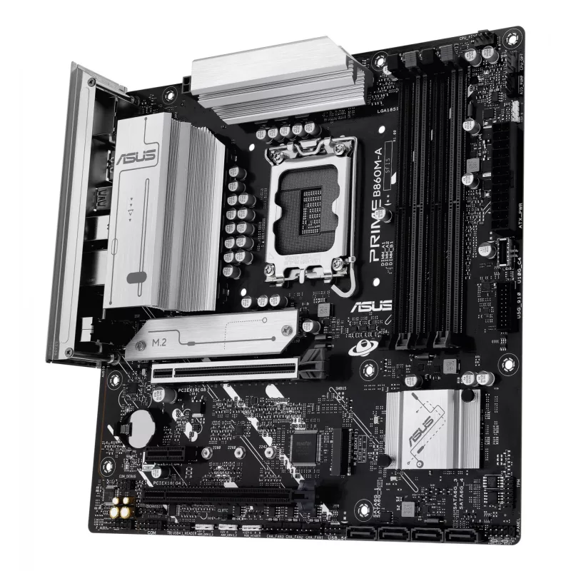 Placa base ASUS PRIME B860M-A-CSM — Intel B860, LGA 1851, micro ATX, DDR5, 4 DIMM, 256 GB, 2,5 Gb Ethernet, 4x SATA III, M.2, 1x PCIe x16