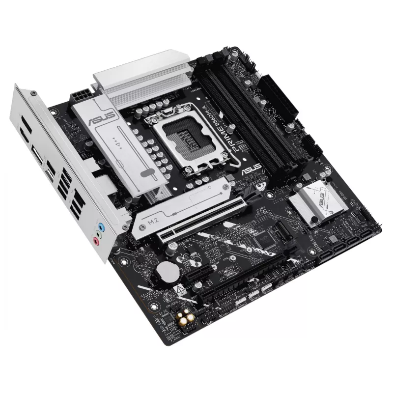 Placa base ASUS PRIME B860M-A-CSM — Intel B860, LGA 1851, micro ATX, DDR5, 4 DIMM, 256 GB, 2,5 Gb Ethernet, 4x SATA III, M.2, 1x PCIe x16