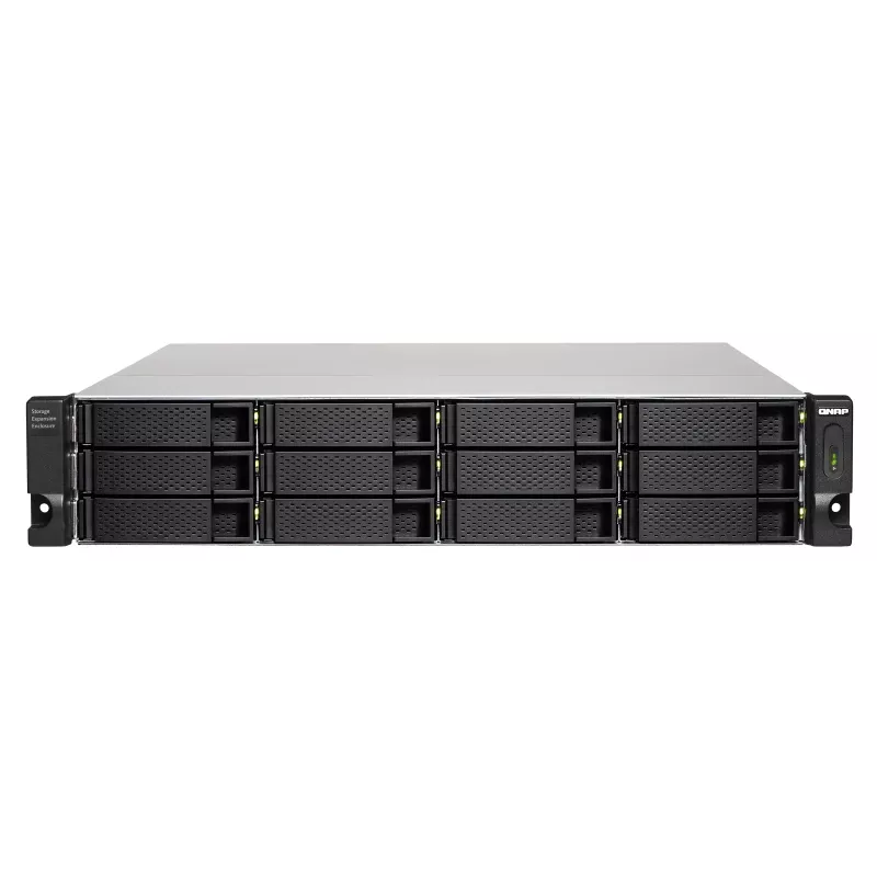 QNAP - TL-R1200C-RP - Array de discos - 12 bahías (SATA-600) USB 3.2 Gen 2 (externo) montaje en rack 2U