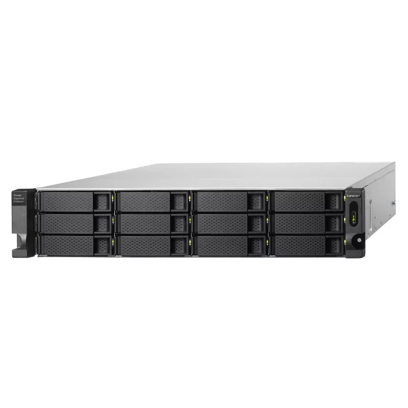 QNAP - TL-R1200C-RP - Array de discos - 12 bahías (SATA-600) USB 3.2 Gen 2 (externo) montaje en rack 2U