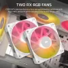Disipador CPU CORSAIR - Icue Link Titan 240 Rx RGB Refrigeración líquida AIO - Blanco