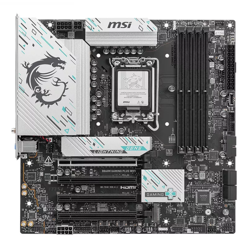 Placa base MSI B860M GAMING PLUS WIFI Intel B860 LGA 1851 (Socket V1) micro ATX