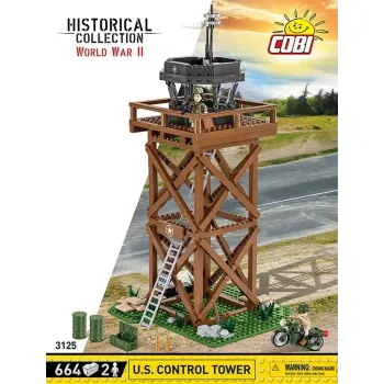 Set de construcción Cobi Blocks Torre de control 664 piezas Modelo COBI-3125