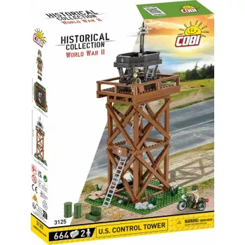 Set de construcción Cobi Blocks Torre de control 664 piezas Modelo COBI-3125