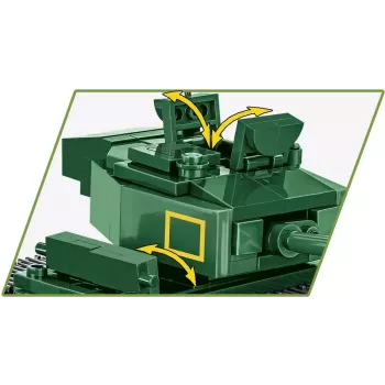 Set de construcción Cobi Blocks Mark IV Churchill, 668 piezas (COBI-3128)