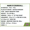 Set de construcción Cobi Blocks Mark IV Churchill, 668 piezas (COBI-3128)