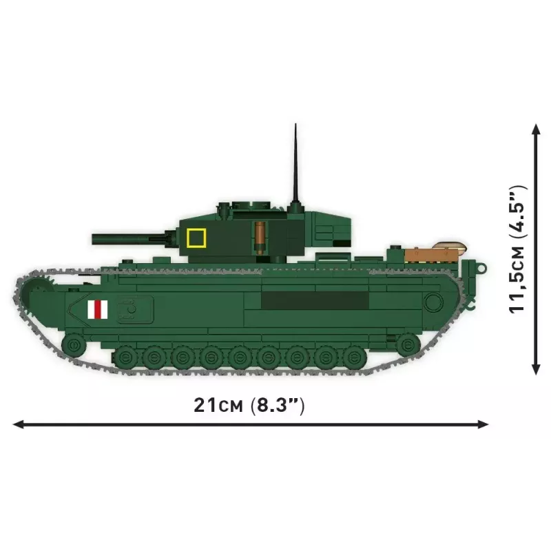Set de construcción Cobi Blocks Mark IV Churchill, 668 piezas (COBI-3128)