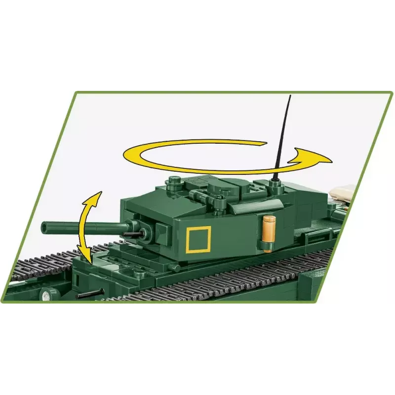 Set de construcción Cobi Blocks Mark IV Churchill, 668 piezas (COBI-3128)
