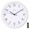 Hama Elba reloj de cuarzo redondo blanco
