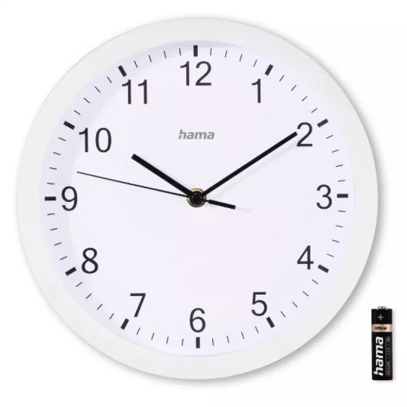 Hama Elba reloj de cuarzo redondo blanco