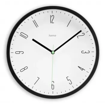 Hama Capri reloj de cuarzo redondo negro, blanco