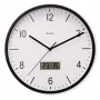 Hama Lanzarote reloj de pared radiocontrolado redondo negro