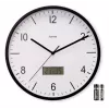 Hama Lanzarote reloj de pared radiocontrolado redondo negro
