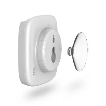 Reloj digital Hama 00185893 cuadrado blanco pared/mesa pila AAA
