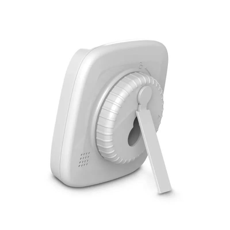 Reloj digital Hama 00185893 cuadrado blanco pared/mesa pila AAA