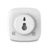 Reloj digital Hama 00185893 cuadrado blanco pared/mesa pila AAA