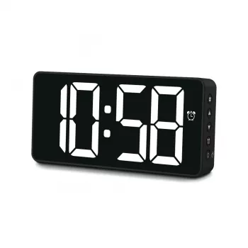 Hama Bali reloj digital rectangular negro